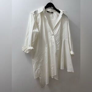 Zara Cream Satin Blouse